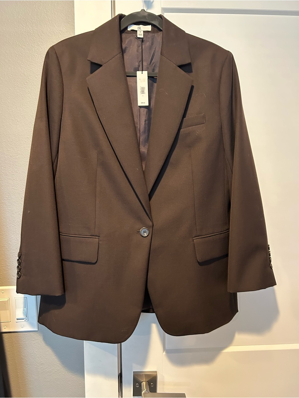 Banana Republic Women's Brown Single-Button Blazer